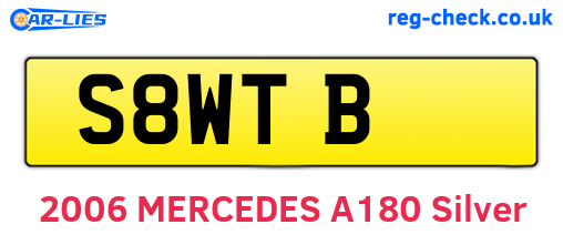 S8WTB are the vehicle registration plates.
