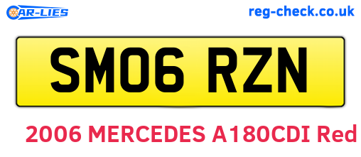 SM06RZN are the vehicle registration plates.