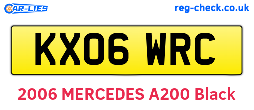 KX06WRC are the vehicle registration plates.