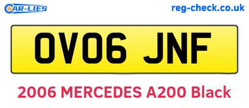 OV06JNF are the vehicle registration plates.