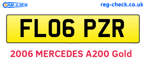 FL06PZR are the vehicle registration plates.