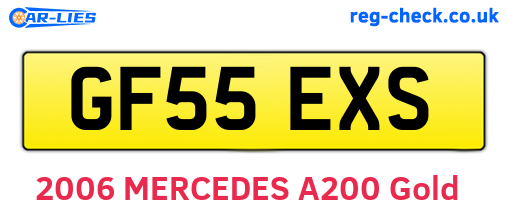 GF55EXS are the vehicle registration plates.