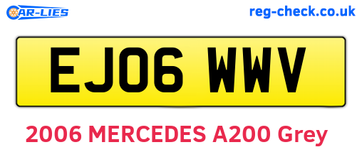 EJ06WWV are the vehicle registration plates.