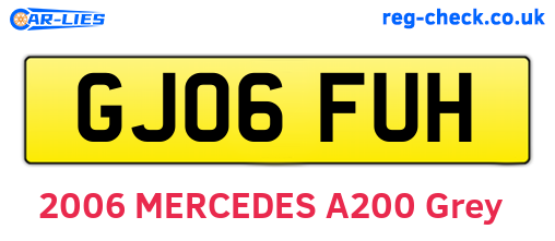 GJ06FUH are the vehicle registration plates.