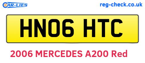 HN06HTC are the vehicle registration plates.