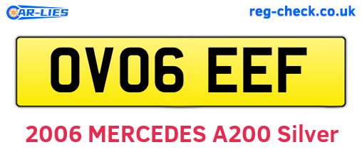 OV06EEF are the vehicle registration plates.