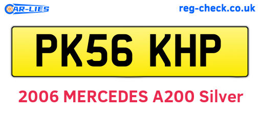 PK56KHP are the vehicle registration plates.