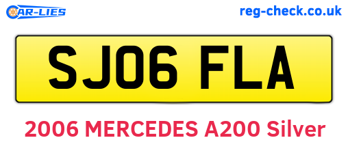 SJ06FLA are the vehicle registration plates.