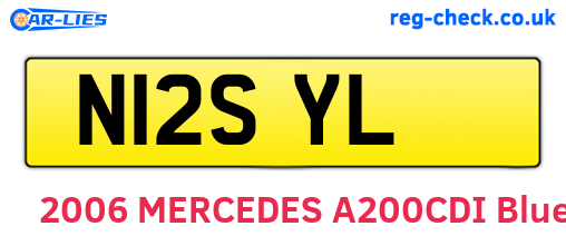 N12SYL are the vehicle registration plates.