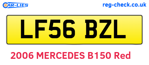 LF56BZL are the vehicle registration plates.