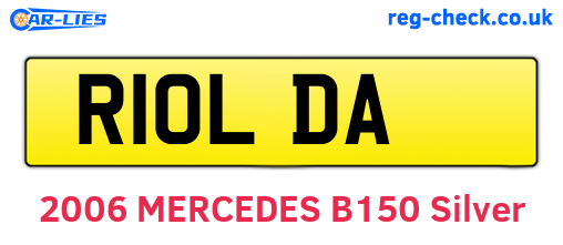 R10LDA are the vehicle registration plates.