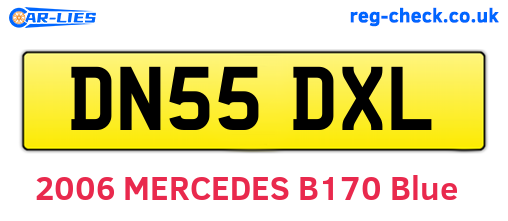 DN55DXL are the vehicle registration plates.