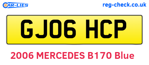 GJ06HCP are the vehicle registration plates.