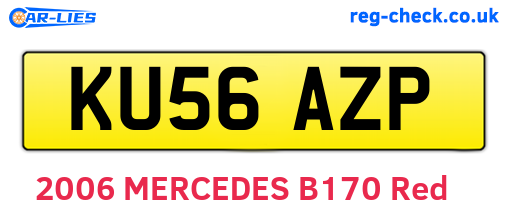 KU56AZP are the vehicle registration plates.