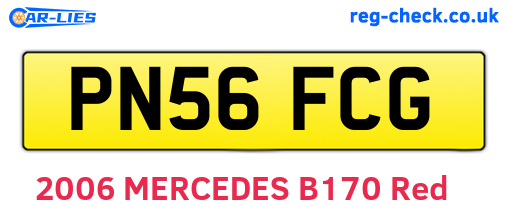PN56FCG are the vehicle registration plates.