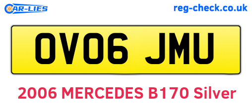 OV06JMU are the vehicle registration plates.
