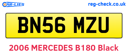 BN56MZU are the vehicle registration plates.