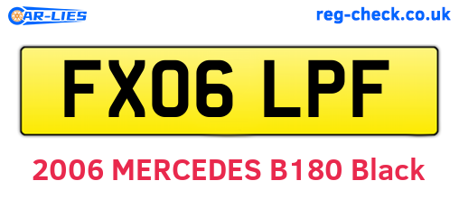 FX06LPF are the vehicle registration plates.