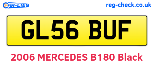 GL56BUF are the vehicle registration plates.