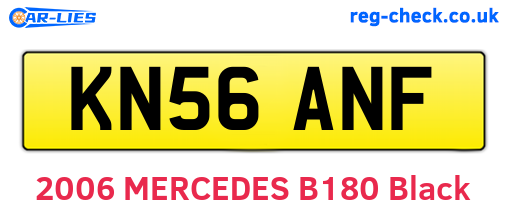 KN56ANF are the vehicle registration plates.