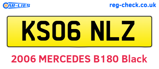 KS06NLZ are the vehicle registration plates.