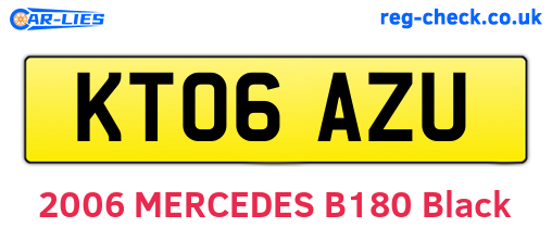 KT06AZU are the vehicle registration plates.