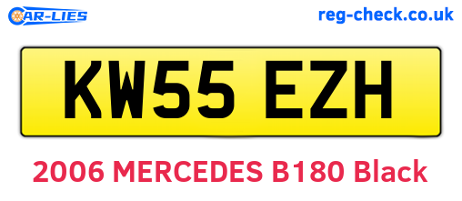 KW55EZH are the vehicle registration plates.