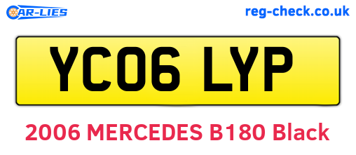 YC06LYP are the vehicle registration plates.