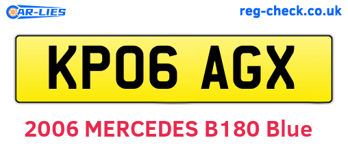 KP06AGX are the vehicle registration plates.