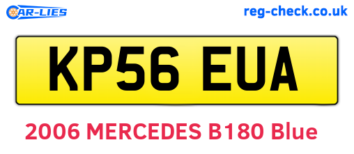 KP56EUA are the vehicle registration plates.