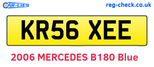 KR56XEE are the vehicle registration plates.