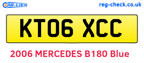 KT06XCC are the vehicle registration plates.