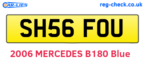 SH56FOU are the vehicle registration plates.