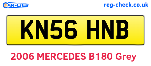 KN56HNB are the vehicle registration plates.