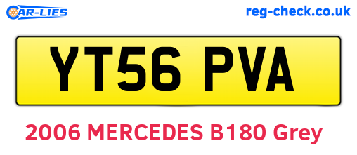 YT56PVA are the vehicle registration plates.