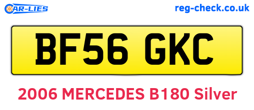 BF56GKC are the vehicle registration plates.