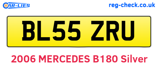 BL55ZRU are the vehicle registration plates.