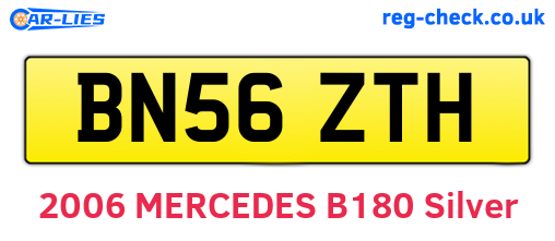 BN56ZTH are the vehicle registration plates.