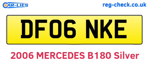 DF06NKE are the vehicle registration plates.