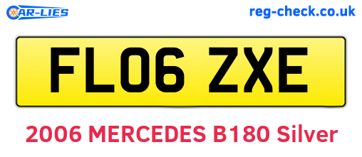 FL06ZXE are the vehicle registration plates.