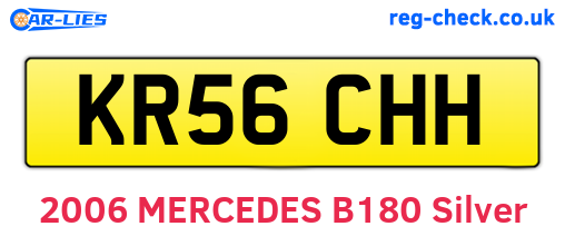 KR56CHH are the vehicle registration plates.