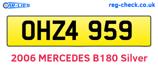 OHZ4959 are the vehicle registration plates.