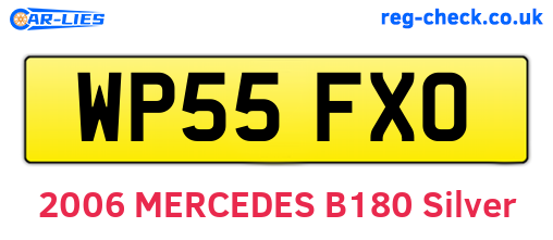WP55FXO are the vehicle registration plates.