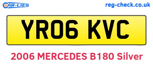 YR06KVC are the vehicle registration plates.