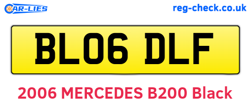 BL06DLF are the vehicle registration plates.