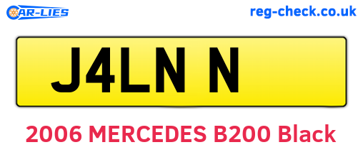 J4LNN are the vehicle registration plates.