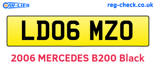 LD06MZO are the vehicle registration plates.