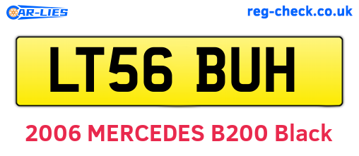 LT56BUH are the vehicle registration plates.