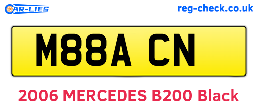 M88ACN are the vehicle registration plates.