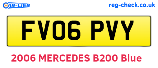 FV06PVY are the vehicle registration plates.